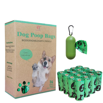 EcoGuard Dog Waste Bags with Dispenser - 240 Leak-Proof Bags